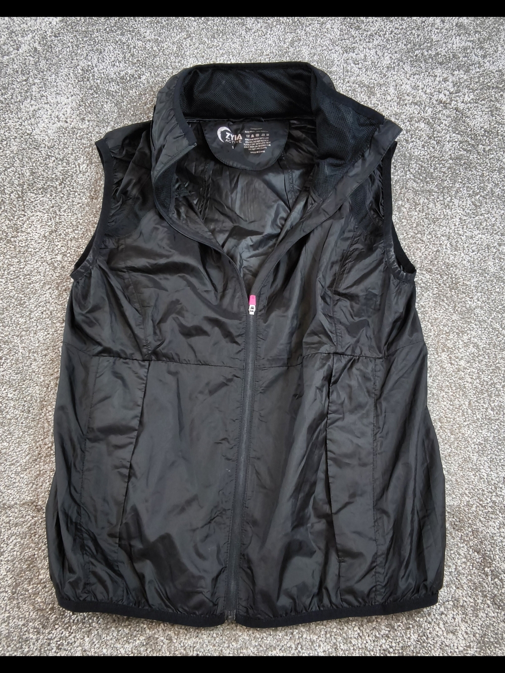 ZYIA Active Black Trainer Vest Womens Size Small